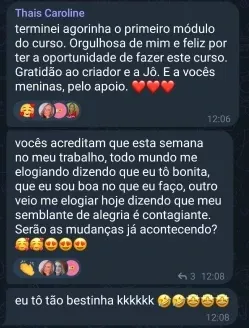 Depoimento de aluna do Portal Metamorfose